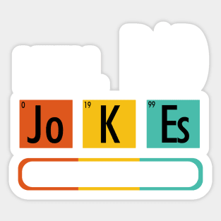 I Tell Dad Jokes Periodically Sticker